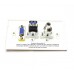 Placa Tapa VGA + USB 3.0 + Audio Jack 3.5 mm ABS